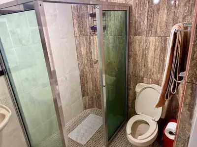 Un baño de Casa amarilla los volcanes