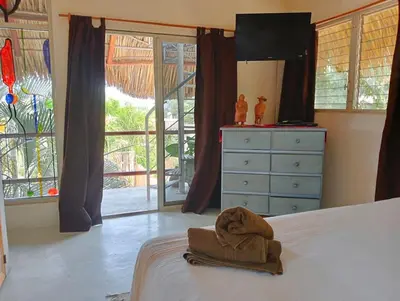 Cama o camas de una habitación en Casa Piña