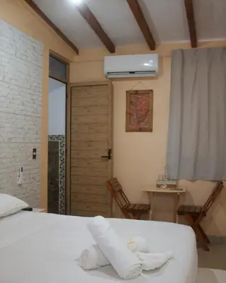 Cama o camas de una habitación en Kasa Jaguar