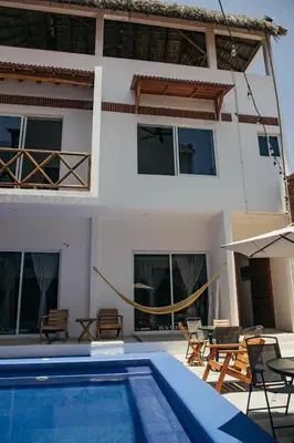 Piscina en o cerca de Ocean View House with 3 levels Terrace and Pool 5 min to Beach Bacocho Coral and Carrizalillo