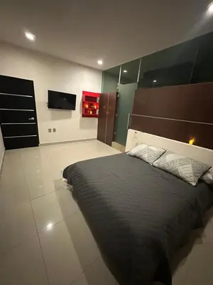 Una televisión o centro de entretenimiento en Casa Lujosa, Catemaco, Ubicación Céntrica