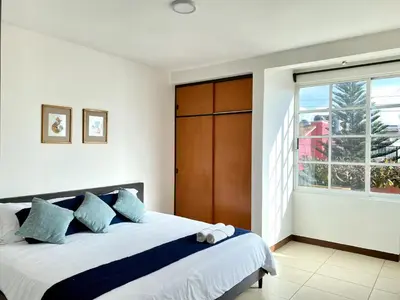 Cama o camas de una habitación en Family Size - 4BR House in Oaxaca - Peaceful