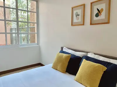 Cama o camas de una habitación en Family Size - 4BR House in Oaxaca - Peaceful