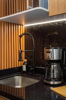 Una cocina o zona de cocina en Departamento cerca de Estadio GNP y Aeropuerto