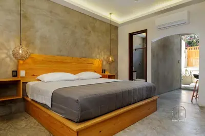 Cama o camas de una habitación en Beautiful Remodeled Studio In The Center La Punta