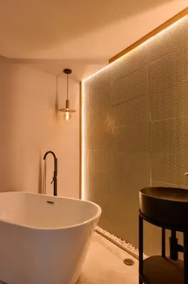 Un baño de Azulenco