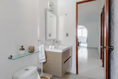 Plano de Casa con jardín y estacionamiento privados en Coyoacán