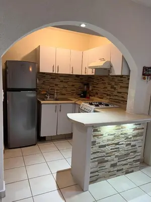 Una cocina o zona de cocina en Departamento planta baja en la laguna