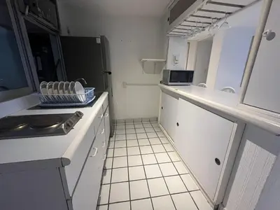 Una cocina o zona de cocina en Hermoso lugar en zona turística