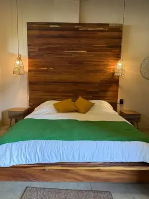 Cama o camas de una habitación en Casa Ampa Zikatela- Brisas de Zicatela- Puerto Escondido
