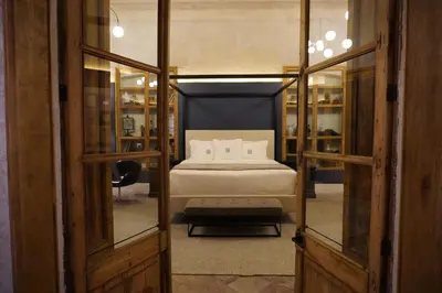 Zona de estar de Por los Siglos de los Siglos Hotel