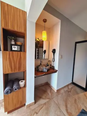 Una cocina o zona de cocina en Espectacular Suite Frente a Playa Zicatela 1BDR