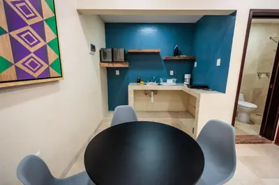 Una cocina o zona de cocina en Casa Margarito Jalatlaco