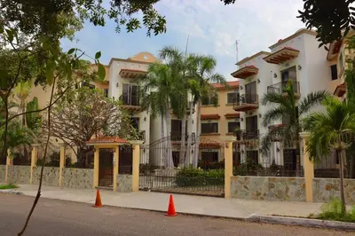 Plano de Depa 102A en Huatulco con alberca y terraza 5 min playa