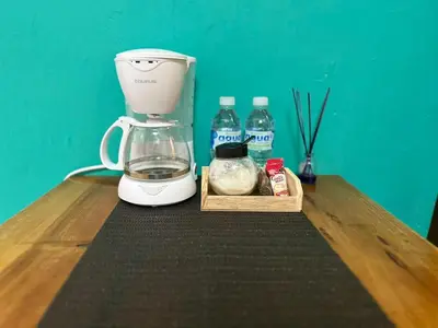 Utensilios para hacer té y café en Brisa Marina Suites -A pasos del Acuario, Malecon y Playa