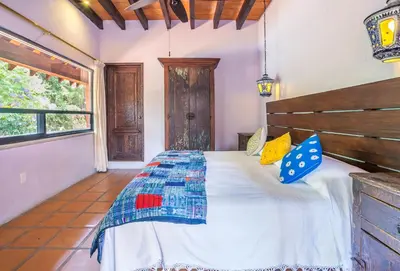 Cama o camas de una habitación en Casona de Elefantes