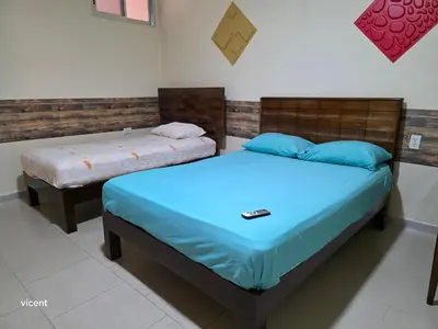 Cama o camas de una habitación en Casa linda y privada