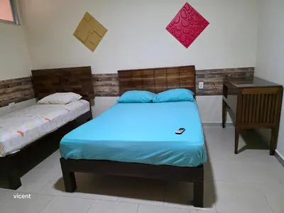 Cama o camas de una habitación en Casa linda y privada
