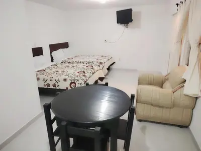 Zona de estar de Hotel Los Ajolotes