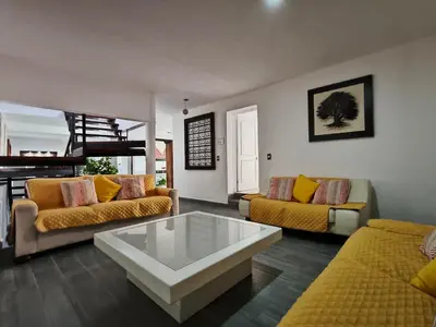 Zona de estar de Casa el Refugio de las Flores