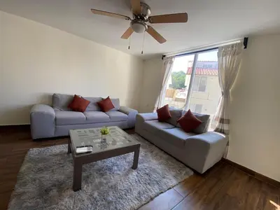 Zona de estar de Newly remodeled apartment in Huatulco