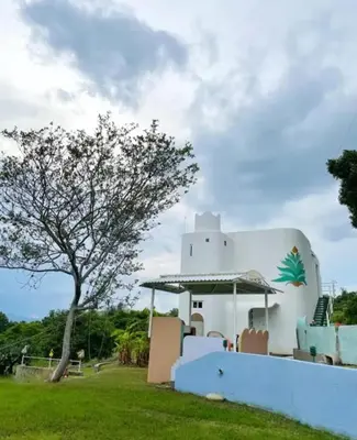 Jardín al aire libre en Departamentos paraiso de adan1