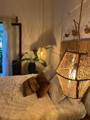 Cama o camas de una habitación en Casa Yohual