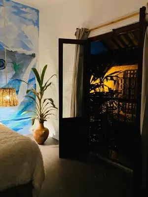 Cama o camas de una habitación en Casa Yohual