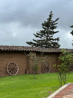 Jardín al aire libre en Hotel Monumento Hacienda de Amoltepec