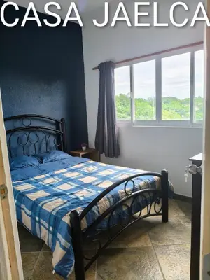 Cama o camas de una habitación en spacious apartment with ocean view