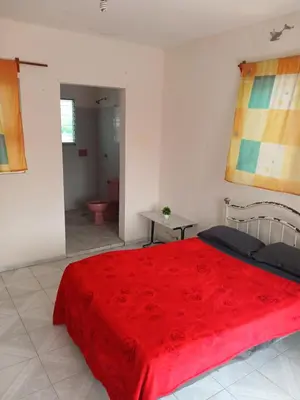 Cama o camas de una habitación en Alojmiento centrico y cerca de la playa