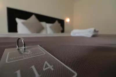 Cama o camas de una habitación en Quinta Chiapas