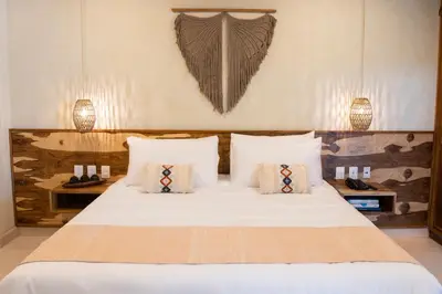 Cama o camas de una habitación en Luuna de Jade