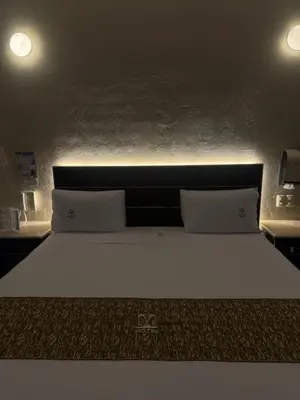 Cama o camas de una habitación en Las Fuentes Ferro