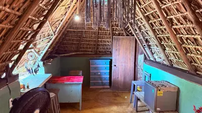Cama o camas de una habitación en El Chiringuito, Mermejita