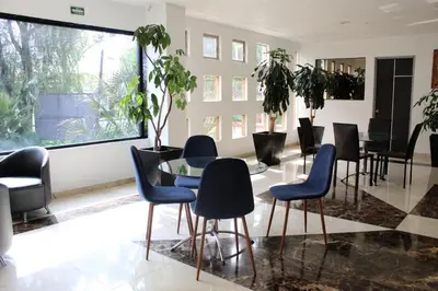 Zona de estar de Hotel Aqueronte