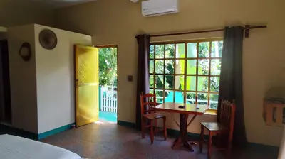 Cama o camas de una habitación en Jungle Palace hostel santaella