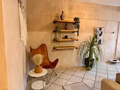 Zona de estar de Casa Resplandor