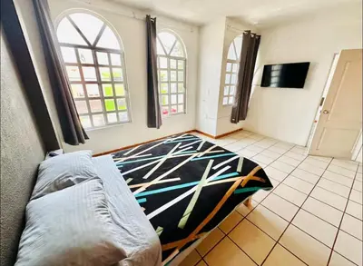 Cama o camas de una habitación en Casa Amplia Luminosa Aud GNP Estadios Fuertes