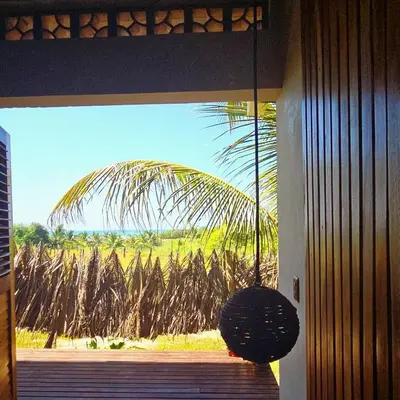 Jardín al aire libre en Beach House with private Pool, Roof and View