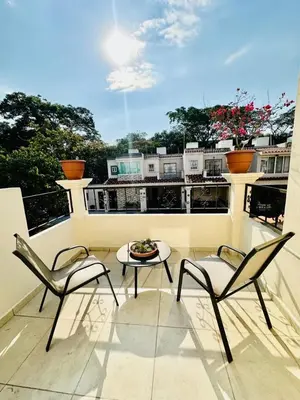 Un balcón o terraza de Casa completa en fraccionamiento privado San Jerónimo Coatepec
