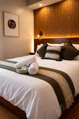 Cama o camas de una habitación en Hotel Boutique Casa Gopar