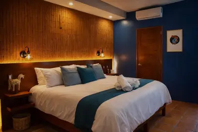 Cama o camas de una habitación en Hotel Boutique Casa Gopar