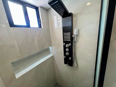 Un baño de Eco-Hotel boutique Casa Solar Minatitlán