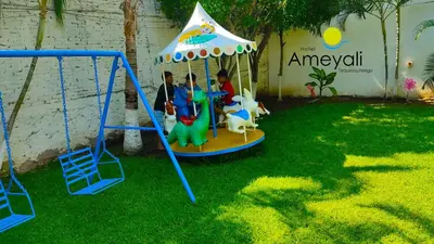Zona de juegos infantil en Ameyali Teques
