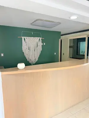 El vestíbulo o zona de recepción de Casa Areka