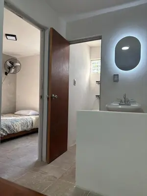 Cama o camas de una habitación en Comoda casa para alojamiento