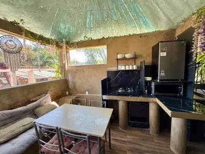 Una cocina o zona de cocina en Cabañita TEPOZTLÁN