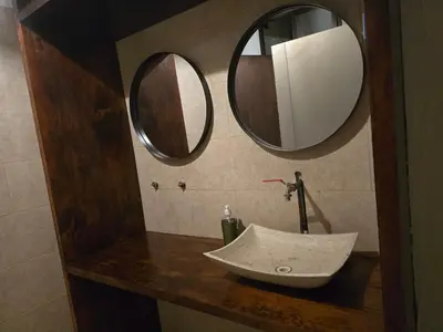 Un baño de Casa del Árbol Hostel Xochimilco