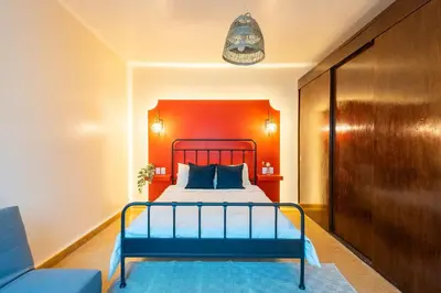 Cama o camas de una habitación en Casa céntrica con 4 habitaciones y estacionamiento